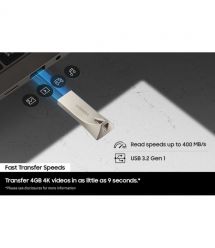 Samsung Накопитель Samsung 512GB USB 3.1 Type-A Bar Plus Серый