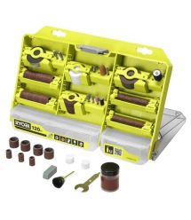Ryobi Комплект принадлежностей RAR800K-120 1/8" для мини дрели гравера реноватора 120шт кейс