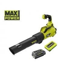 Ryobi Воздуходув садовый аккумуляторный Max Power RY36BLXA-140P 36В 1х4А·ч ЗУ 176км/ч 3.5кг