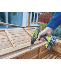 Ryobi Шуруповерт-дрель ударный аккумуляторный ONE+ R18PD2-215G 18В 2х1.5А·ч ЗУ 40Нм 400·1350об·мин 1кг