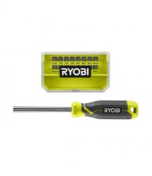 Ryobi Отвертка RHSDM1701, битодержатель 1/4", 100мм, 16 бит, SL,PH,PZ,Torx