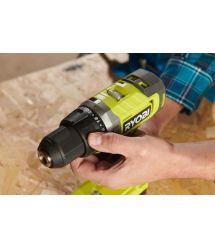 Ryobi Шуруповерт-дрель аккумуляторный ONE+ RDD18-1C20S 18В 1х2А·ч ЗУ 52Нм 450·1750об·мин 1.1кг сумка