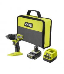 Ryobi Шуруповерт-дрель аккумуляторный ONE+ HP RPD18C1-1C20G 18В 1х2А·ч ЗУ 60Нм 450·1700об·мин 0.95кг сумка