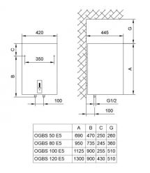 Tiki Водонагреватель слім SuprSD, 100 л, 2кВт,сухой тэн, электр. упр-ние, C, 700091
