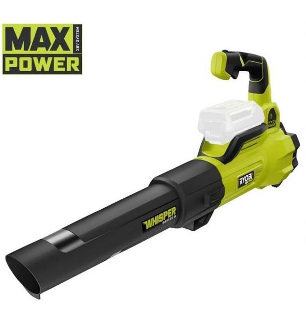 Ryobi Воздуходув садовый аккумуляторный Max Power RY36BLXA-0 36В 176км/ч 3.5кг без АКБ и ЗУ