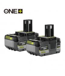 Ryobi Набор аккумуляторов ONE+ RB1850X2 Lithium+ 18В 2х5А·ч