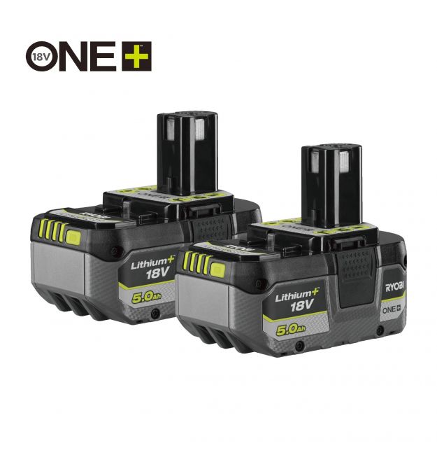 Ryobi Набор аккумуляторов ONE+ RB1850X2 Lithium+ 18В 2х5А·ч