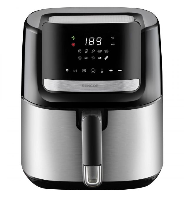 Sencor Мультипечь Vita, 1600Вт, чаша-6.5л, сенсорное управл., 10 программ, нерж. сталь, пластик, черный