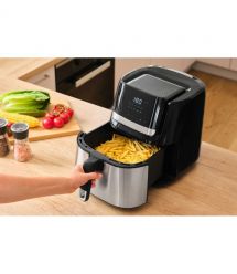 Sencor Мультипечь Vita, 1600Вт, чаша-6.5л, сенсорное управл., 10 программ, нерж. сталь, пластик, черный