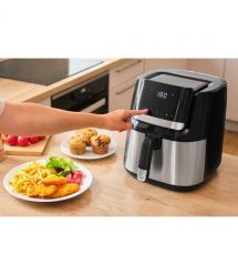 Sencor Мультипечь Vita, 1600Вт, чаша-6.5л, сенсорное управл., 10 программ, нерж. сталь, пластик, черный