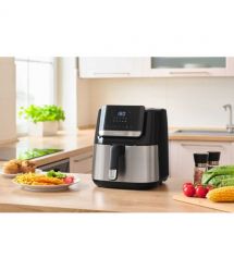 Sencor Мультипечь Vita, 1600Вт, чаша-6.5л, сенсорное управл., 10 программ, нерж. сталь, пластик, черный