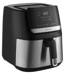 Sencor Мультипечь Vita, 1600Вт, чаша-6.5л, сенсорное управл., 10 программ, нерж. сталь, пластик, черный