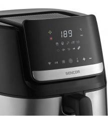 Sencor Мультипечь Vita, 1600Вт, чаша-6.5л, сенсорное управл., 10 программ, нерж. сталь, пластик, черный