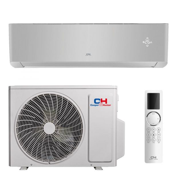Cooper&Hunter Кондиционер Supreme Continental 35м2 инвертор 12000BTU 3.53кВт A+++/A+++ -25°С Wi-Fi R32 серебристый