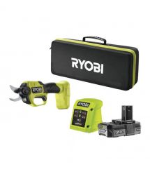 Ryobi Секатор аккумуляторный ONE+ HP RY18SCXA-120T 18В акб 1х2А·ч ЗУ d реза 28мм 0.83кг кейс