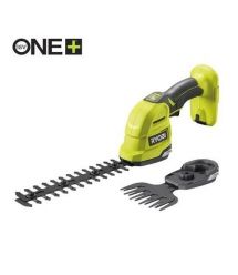 Ryobi Ножницы аккумуляторные для травы RY18GSA-0, 18В ONE+, с насадкой кусторез 20см (без АКБ и ЗУ)