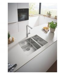 Grohe Мойка кухонная K700U нерж. сталь, прямоуг., без крыла, 595х450х200мм, чаша - 2, врезная, нерж