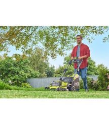Ryobi Газонокосилка аккумуляторная ONE+ RY18LMX40B-0 18В 40см 40л 25-70мм 18.2кг без АКБ и ЗУ