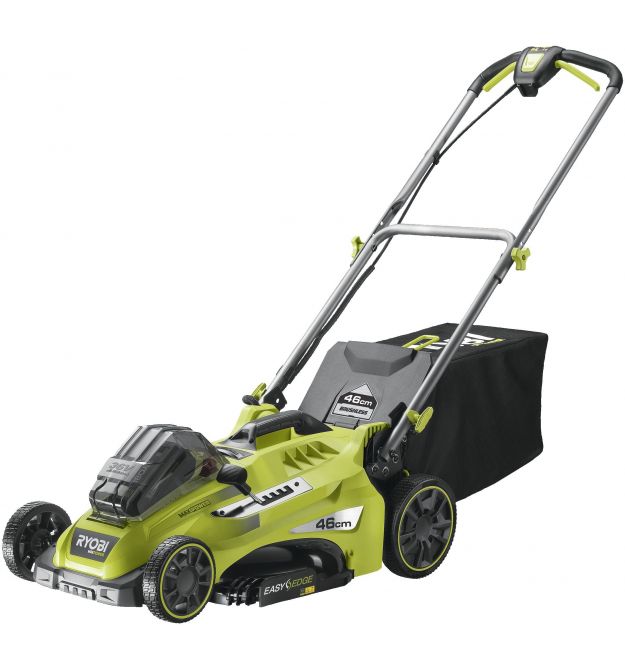 Ryobi Газонокосарка акумуляторна RLM36X46H50PG, MAX POWER 36В, 1х5Аг, 46см, 45л, 20-70мм, функционал Power-Assist, 17.8кг