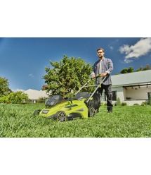 Ryobi Газонокосарка акумуляторна RLM36X46H50PG, MAX POWER 36В, 1х5Аг, 46см, 45л, 20-70мм, функционал Power-Assist, 17.8кг