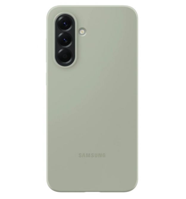Samsung Чехол для Galaxy A56 (A566), Silicone Case, зеленый