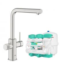 Grohe Комплект смесителя для кухни с выдвижным изливом Blue Pure Minta с фильтр