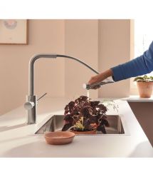 Grohe Комплект смесителя для кухни с выдвижным изливом Blue Pure Minta с фильтр