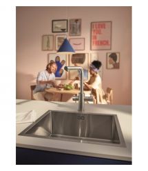 Grohe Комплект смесителя для кухни с выдвижным изливом Blue Pure Minta с фильтр