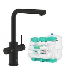 Grohe Комплект смесителя для кухни с выдвижным изливом Blue Pure Minta с фильтр