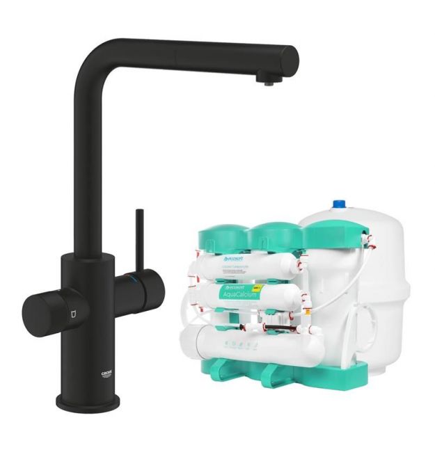 Grohe Комплект смесителя для кухни с выдвижным изливом Blue Pure Minta с фильтр