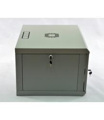 Шкаф 6U, 600х500х373 мм (Ш*Г*В), эконом, акриловое стекло, серый.