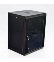 Шафа 15U, 600х500х773 мм (Ш * Г * в), економ, акрилове скло, чорний