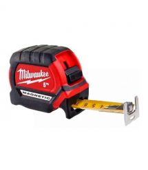 Milwaukee Рулетка Premium, 5мх27мм, с фиксатором сматывания, АБС-пластик, магнит