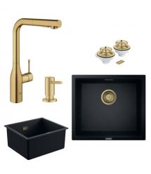 Grohe Набор для кухни K700U гранитная мойка 31653AP0 + смес. 30270GN0 + дозатор 40535GN0 +