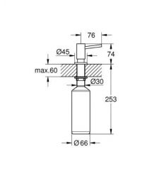 Grohe Набор для кухни K700U гранитная мойка 31653AP0 + смес. 30270GN0 + дозатор 40535GN0 +