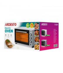 ARDESTO Электропечь 1700Вт, 52л, хром.тэны, таймер, подсветка, конвекция, вертел, двойн.стекло, серый