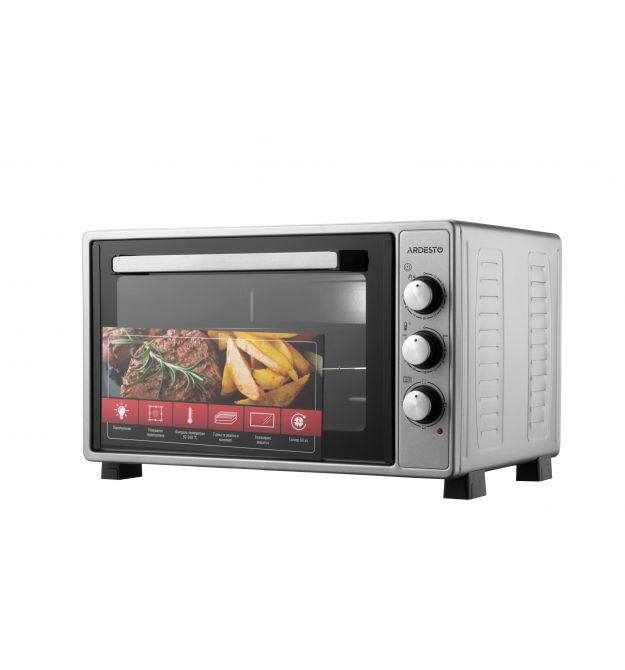 ARDESTO Электропечь 1300Вт, 40л, таймер, подсветка, серый