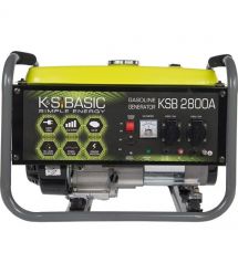 Könner & Söhnen Генератор бензиновый KSB 2800A, 230В, 2.8кВт, ручной запуск, 36.2кг