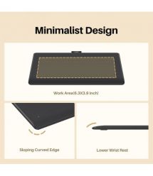 Huion Графический планшет 6.3"x3,9" Inspiroy Frego S, BT, USB-C, черный