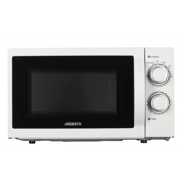 ARDESTO Микроволновая печь, 20л, мех. управл., 700Вт, откр.ручкой, белый