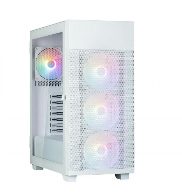 Zalman Корпус S5 Neo без БП, 1xUSB3.1, 1xUSB2.0, 4x120мм FRGB, VGA 390мм, LCS ready, TG Side Panel, ATX, белый