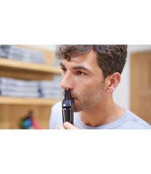 Philips Триммер Series 3000 для бороды, усов, носа и головы, акум., роторный мотор, насадок-5, сталь, черный