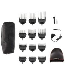 Remington Машинка для стрижки Quickcut Pro, сеть+акум., роторный мотор, насадок-12, титан.напыл., черный