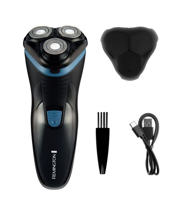 Remington Бритва електр. Style роторная, бритв.головок-3, сух., триммер,USB-C, черно-синий