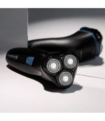 Remington Бритва електр. Style роторная, бритв.головок-3, сух., триммер,USB-C, черно-синий