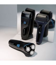 Remington Бритва електр. Style роторная, бритв.головок-3, сух., триммер,USB-C, черно-синий