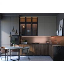 Deante Мойка кухонная Momi, гранит, квадрат, без крыла, 500х440х230мм, чаша - 1, универсальная, антрацит + кухонная доска