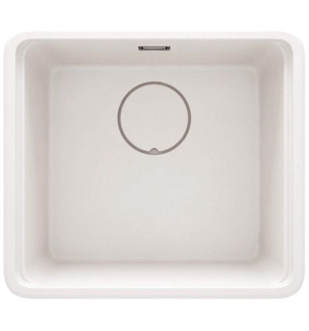 Deante Мойка кухонная Momi, гранит, квадрат, без крыла, 500х440х230мм, чаша - 1, универсальная, алебастр+ кухонная доска