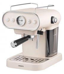 ARDESTO Кофеварка рожковая Vintage Dream 1.2л, молотый, ручной капучинатор, подогрев чашек, бежевый
