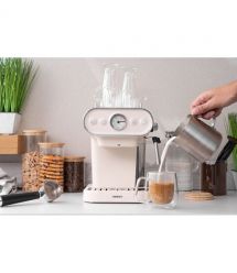 ARDESTO Кофеварка рожковая Vintage Dream 1.2л, молотый, ручной капучинатор, подогрев чашек, бежевый